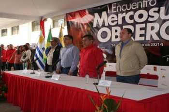 Culminó este sábado el primer encuentro del Mercosur Obrero llevado a cabo en Venezuela